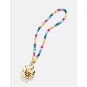 NWT Bauble Bar Rainbow Four Leaf Clover Lucky Bag Charm